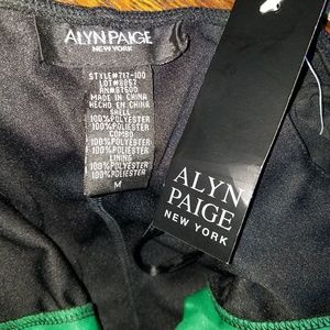 Alyn Paige Dresses - Alyn Paige NWT Green and Black Dress Sz M Alyn Paige Dresses - Alyn Paige NWT Green and Black Dress Sz M